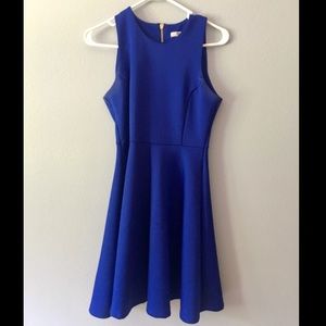 Royal blue minimalist dress